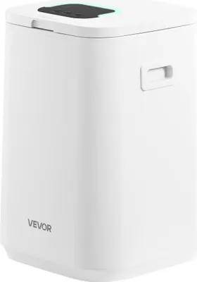 Productafbeelding van 20 liter handdoekwarmer met LED-display, 4 haken en veiligheidsslot, wit
