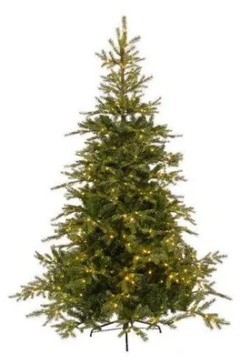 Productafbeelding van Grandis Fir kunstkerstboom groen Micro LED H210 cm D150cm 550 lampjes Everlands