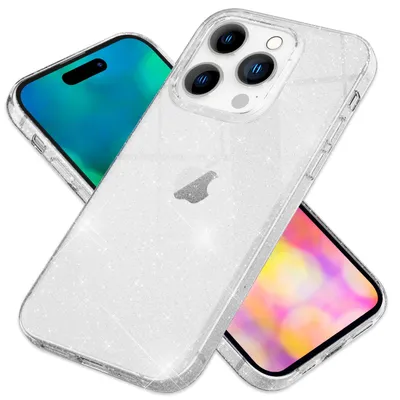 Immagine prodotto di Custodia per iPhone 14 Pro Max - Custodia per cellulare glitterata Trasparente Bling Glitter Case Trasparente