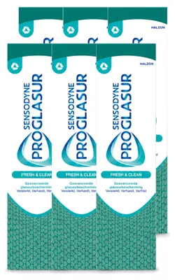 Produktbild von 6 x Sensodyne Proglasur Fresh & Clean Zahnpasta - 75 ml - Vorteilspackung - 6 Stücke