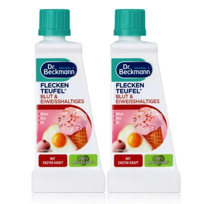 Produktbild von 2x Dr. Beckmann Fleckenteufel Blut & Eiweißhaltiges 50 ml - Mit Schnell-Fleck-B