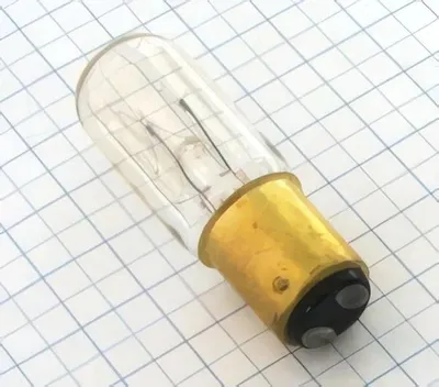 Immagine prodotto di Lampadina 240V 10W, attacco BA15D, forma a tubo, dimensioni 18x52 mm