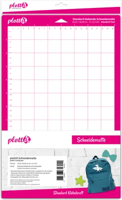 plottiX Schneidematte - 8 x 12 Zoll - Standard klebend