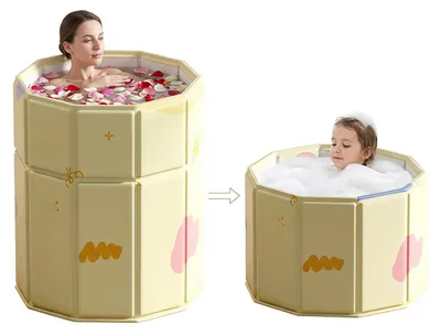 Produktbild von Faltbare Badewanne mit Einstieg, Ideal für Senioren und Kinder