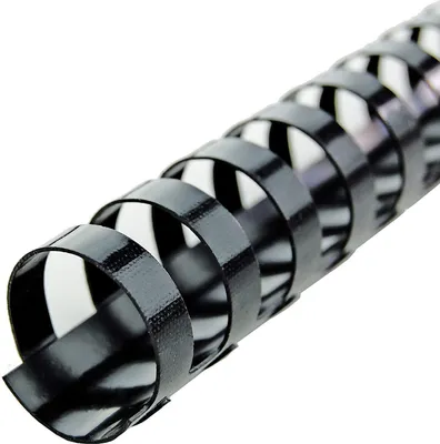 Produktbild von GBC Plastikbinderücken CombBind DIN A4 10 mm schwarz 100 Stück