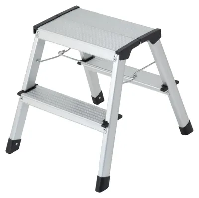 Alu-Klapptritt mit Tischplatte, 1 Stufe, L, 150 kg