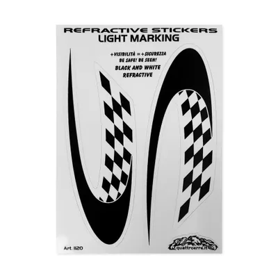 Productafbeelding van 4R Quattroerre.it, 1120 reflecterende stickers, doelvlag, 9,5 x 12 cm