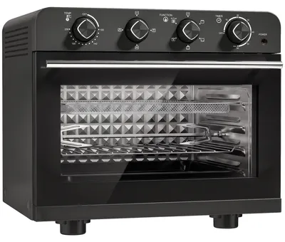 Produktbild von Heißluftfritteusen-Backofen mit Umluft und Drehspieß-Set, Temperaturregler, Timer, 1800 W
