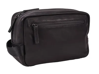 Produktbild von LEONHARD HEYDEN Leder Kulturbeutel Den Haag Washbag Black schwarz