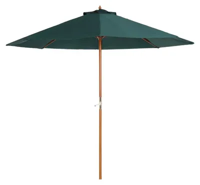 Immagine prodotto di Ombrellone da giardino in legno - Colore: verde scuro - Dimensioni: 270x270x250 cm