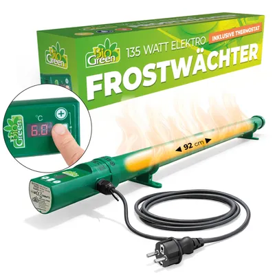 Produktbild von BioGreen Elektrogewächshausheizung Kompakter Frostwächter mit 135 Watt inkl. Digitalthermostat
