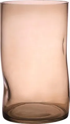 Produktbild von INNA-Glas Glas Dekovase OBDULIA mit Dellen, beige-klar, 25 cm, Ø 15 cm - Design Vase