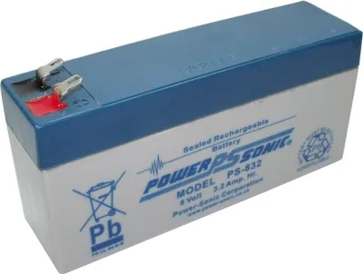 Immagine prodotto di Powersonic Batteria al piombo PS-832  8,0 V 3,2 Ah