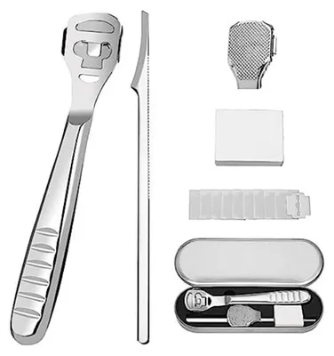 Produktbild von Fußpflege Set Hornhautentferner Hornhobel - Professionelles Set - Für Fersen und Hornhaut
