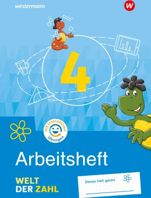 Produktbild von Welt der Zahl 4. Arbeitsheft mit interaktiven Übungen. Für Berlin, Brandenburg, Mecklenburg-Vorpommern, Sachsen-Anhalt und Thüringen