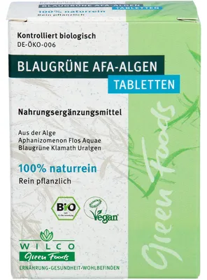 Image de Comprimés d'algues bleu-vert AFA Wilco, 60 comprimés