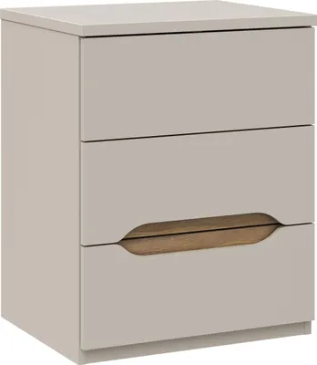 Productafbeelding van Furniture24 Nachtkastje Edwal Edwk112-M902 - Nachtkastje - 50,4 x 63,5 x 41,5 cm - Beige