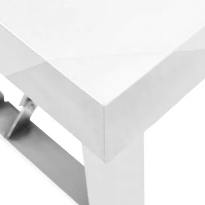 Immagine prodotto di Tavolo da lavoro 100x60x80 cm – Tavolo pieghevole in acciaio inossidabile, ideale per l'uso in cucina e come banco di lavoro multifunzionale