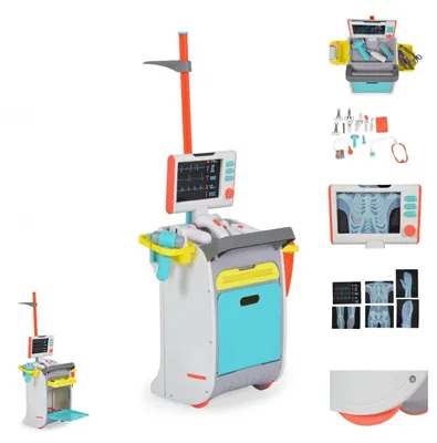 Produktbild von Moni Kinder Spielzeug Arztwagen, Melodien, Spritze, Stethoskop, Taschenlampe
