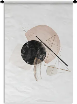 Produktbild von MuchoWow® Wandteppich Wandbehang Aquarelle - Formen - Abstrakt 90x135 cm Tapisserie Dekoration Wandtuch - Baumwolle - Wandskulptur
