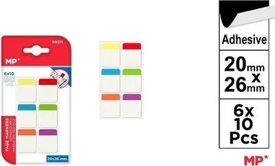 Image de Onglets autocollants 3 couleurs