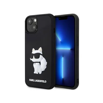 Produktbild von Karl Lagerfeld 3D Rubber NFT Choupette - iPhone 14 Plus Hülle (Schwarz)