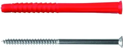Produktbild von TOX Constructor + Screw, Schrauben- & Dübelsatz, Beton, Metall, Kunststoff, Grau, Rot, 6 mm, 70 mm