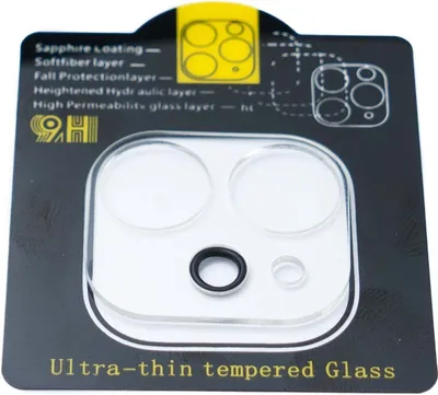 Produktbild von SYSTEM-S Kamera Schutz Linse Objektiv Abdeckung aus transparent Glas für iPhone 12 Mini