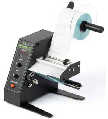 Etikettendispenser, automatisch, 4-140 mm Breite, 3-150 mm Länge, Zähler