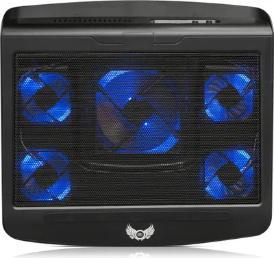 Produktbild von NOTEBOOK LAPTOP KÜHLER COOLER KÜHLPAD STÄNDER 5 x LED LÜFTER | Für 10 - 17 ZOLL