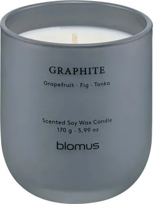 Produktbild von blomus GmbH TUOKSU Duftkerze S Graphite sharkskin 9cm
