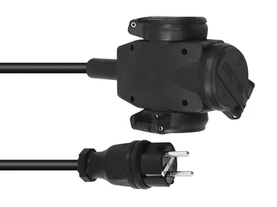 Produktbild von EUROLITE Verlängerung 3x2,5 3m 3-fach