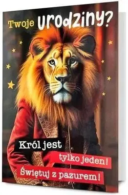 Zdjęcie produktu dla Karnet B6 Urodziny - Pan Dragon