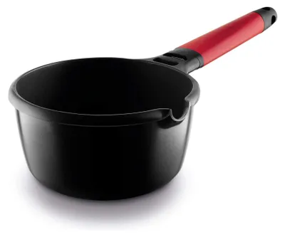 Produktbild von Castey 2-IZ18 Kasserolle, Gusseisen/Gussaluminium, 18 cm Durchmesser, Induktionsherd-geeignet, Antihaftbeschichtung, abnehmbarer Griff
