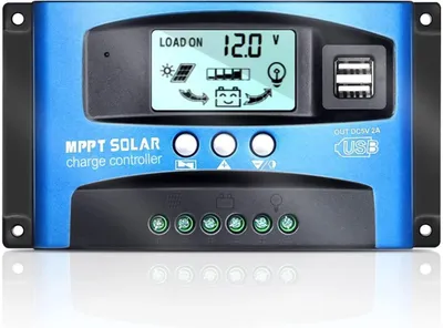 MPPT-Solarladeregler 100A, LCD-Display, Laststeuerung