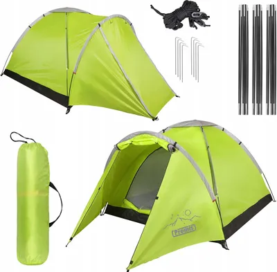 Produktbild von TOURISTEN-CAMPINGZELT 2 x 2 m ALPENAIR PRO MOSKAPITENTNETZ