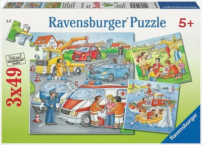 Produktbild von Einsatz am Unfallort, 3 x 49 Teile Puzzle