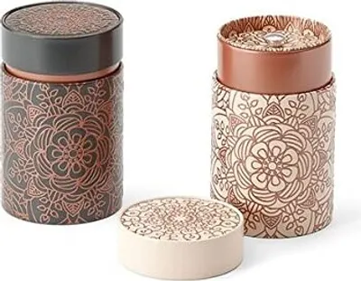 Produktbild von Dose "Mandala", 150 g rund, Aromaverschluss, 2-fach sortier