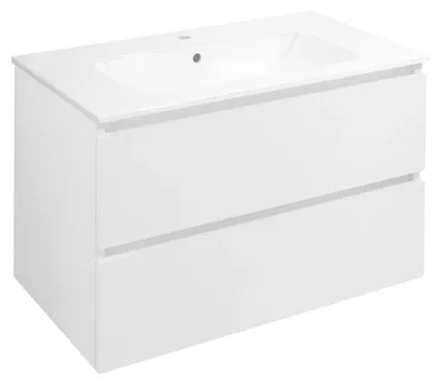 Image de Meuble bas Sapho EZARA 79,8 x 52 x 46 cm, blanc brillant