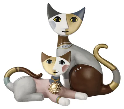 Produktbild von Goebel - Katzenfigur Emma e Milo | Jahreskatze 2025 - Rosina Wachtmeister Jahreskatzen - Limited Edition - Farbe bunt -