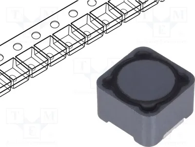 Produktbild von 5x Drossel: Draht 1,64Ω 820uH SMD 20% 12x12x8mm 600mA -40÷125°C PCS127MT821 SMD-