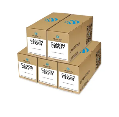 Produktbild von 5x CEXV37, 2787B002AA Toner Druckertoner Patrone Schwarz kompatibel mit Canon IR1730i IR1740i IR1750i
