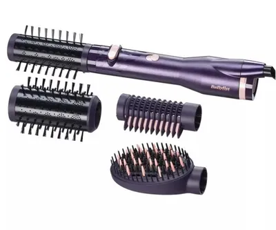 Zdjęcie produktu dla BaByliss AS540E, Szczotka z gorącym powietrzem, Ciepły, W kształcie stożka, Do wszystkich włosów, Włosy suche, Fioletowy