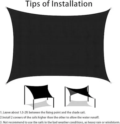 Produktbild von Famanu Sonnenschutz Wasserabweisend, UV-beständig - 3x4 m