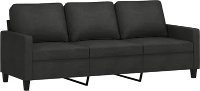 Produktbild von 3-Sitzer-Sofa Schwarz 180 cm Stoff