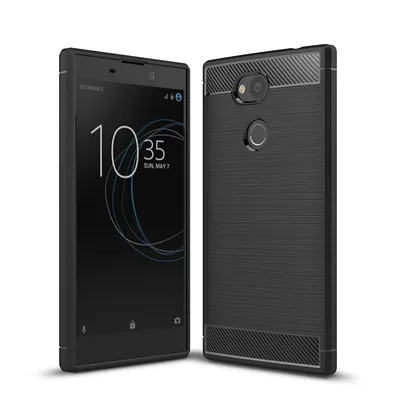 Produktbild von Schutzhülle Handyhülle für Sony Xperia L2 Case Cover Carbon Optik Schwarz