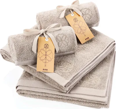 Produktbild von Liebenstein Handtuch Set 2 x Duschtuch 70 x 140 cm & 2 x Handtuch 50 x 100 cm - 550 g/m² beige