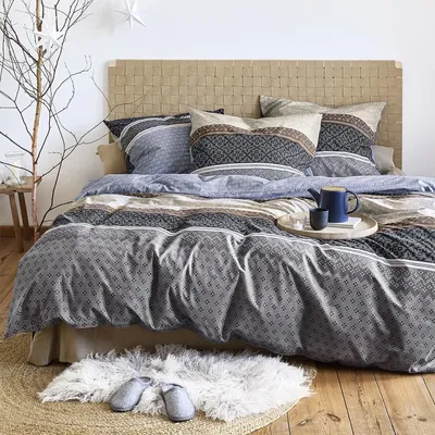 Zdjęcie produktu dla Irisette zestaw pościeli z delikatnego włókna Panda 8543 niebieski 135 x 200 cm + 1 poszewka na poduszkę 80x80 cm