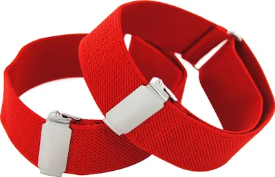 Produktbild von axy® 1 Paar Herren Hemd Ärmelhalter - Hülsenhalter - Ärmelband - elastisch und größenverstellbar-Rot