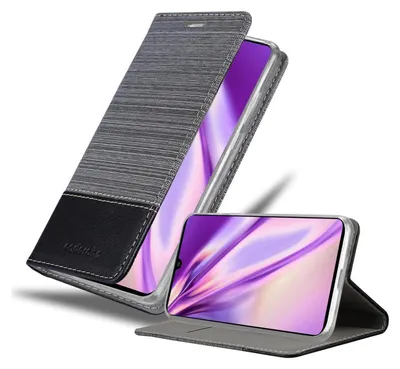 Obrázek produktu pro Cadorabo Case for Samsung Galaxy A41 Protective Case in Grey Pouzdro na mobilní telefon Kryt na knihu Obal na mobilní telefon